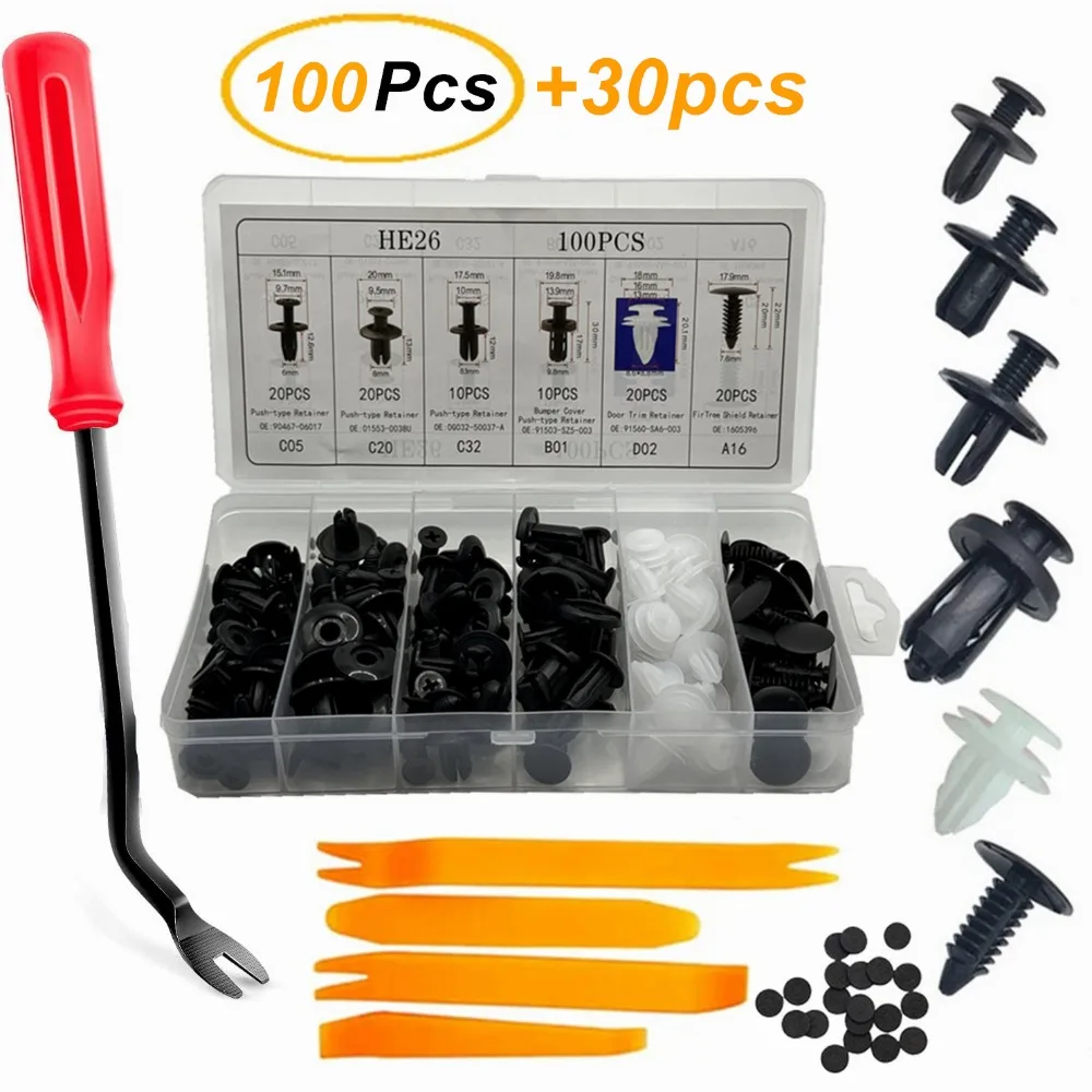 Rivet Setter Tool - Nuovo 100 pz Auto Clip di