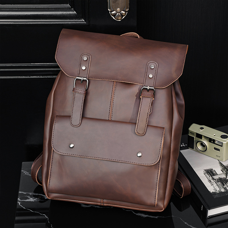 Zaino vintage da uomo in pelle - Leather Work Rucksack Mens recensione e prezzo