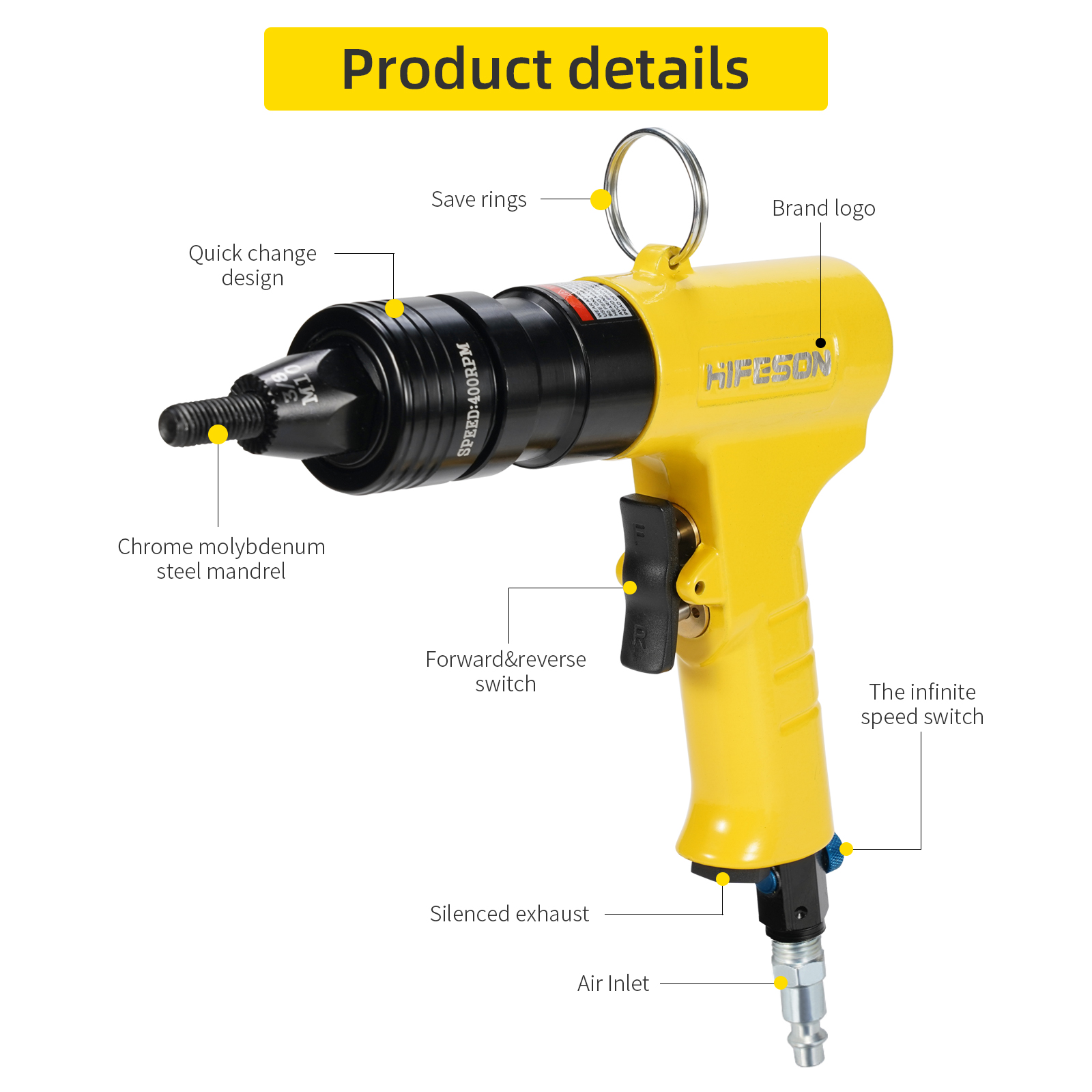 Pistole pneumatiche per dadi p - Rivet Setter Tool recensione e prezzo